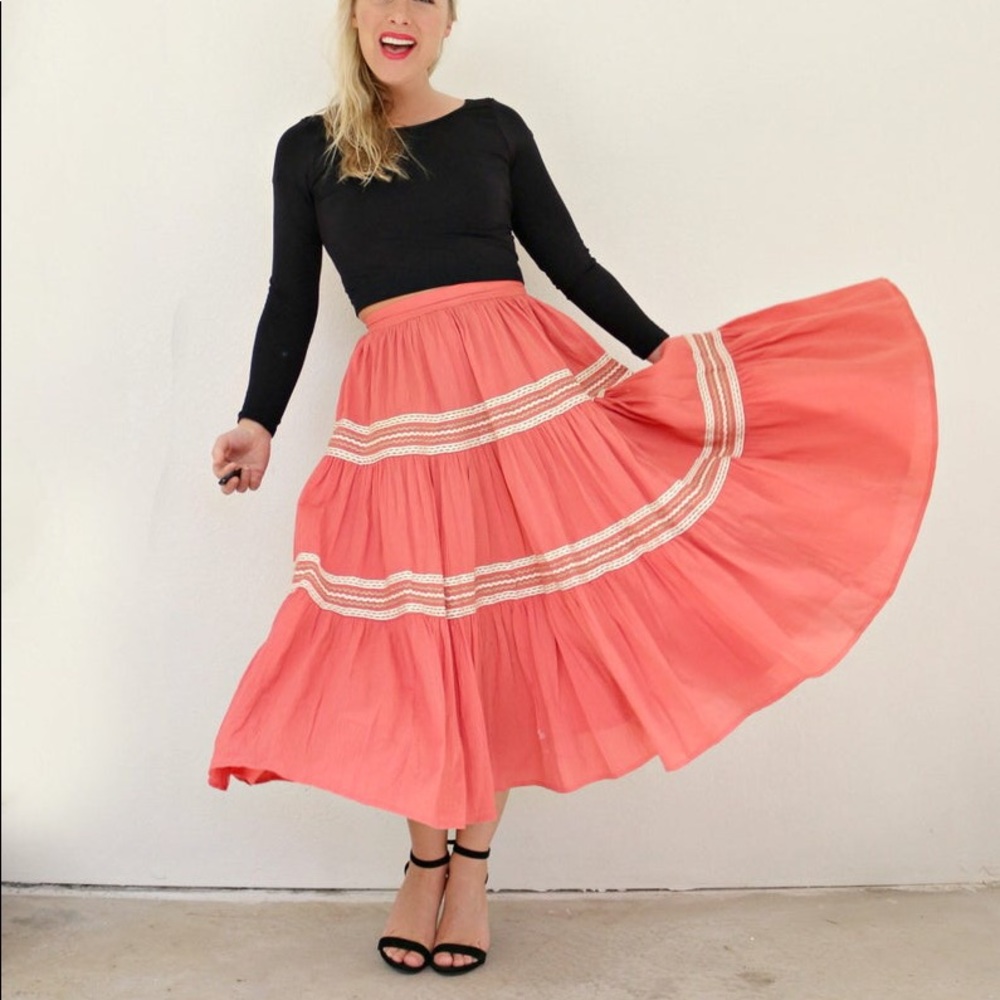 Vintage 1950s Mexican Circle Skirt